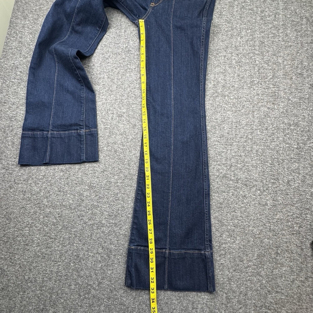 Dark Blue Flare Jeans - Women - Picture 7 of 16